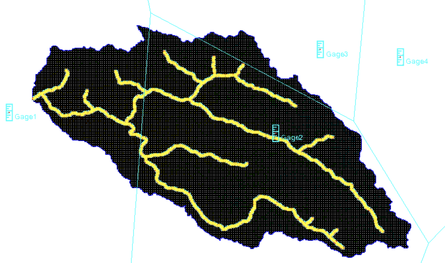 Distributed modeling with GSSHA (in WMS)